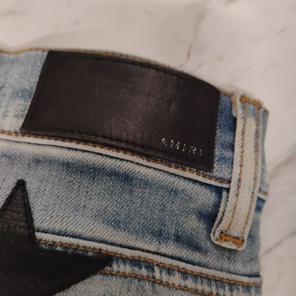 Black Star-Embellished Amiri Jeans💐 - Picture 3 of 7